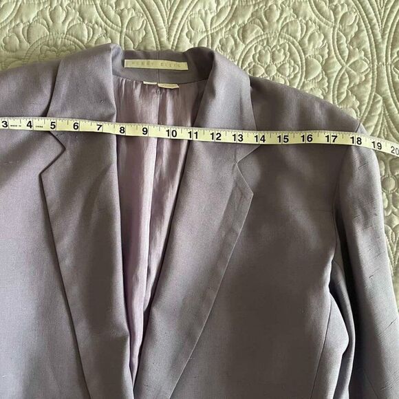 Perry Ellis100% silk Women's  lavender Blazer, Purple  Jacket  Size 10 - Picture 6 of 10